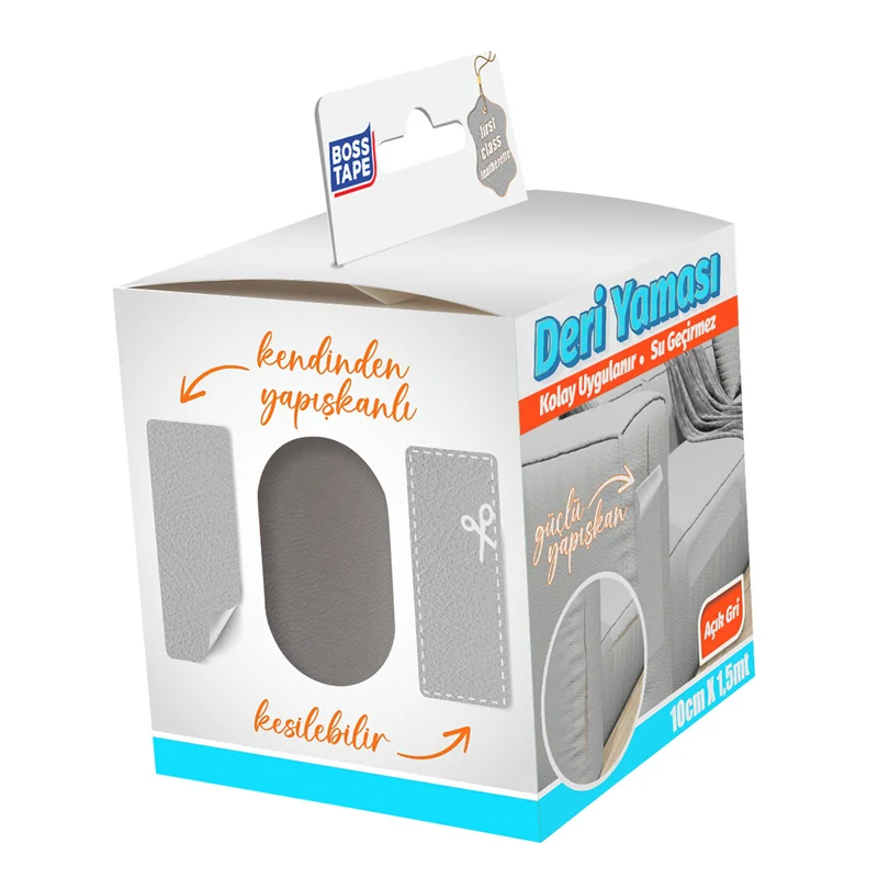 BOSS TAPE ÖZEL BANT DERİ YAMA BANDI 100 MM x 1.5M AÇIK GRİ BT-03004