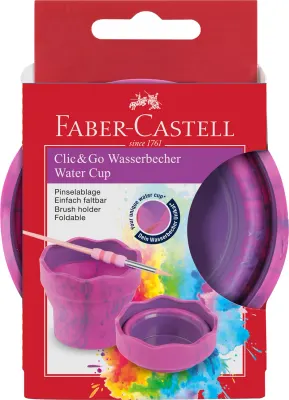 FABER SULU BOYA SULUĞU CLİC&amp;GO PEMBE MERMER 181527