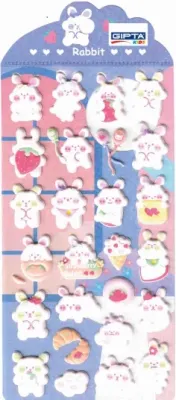 GIPTA STICKER RABBIT 9x20 CM ART 1 K8820