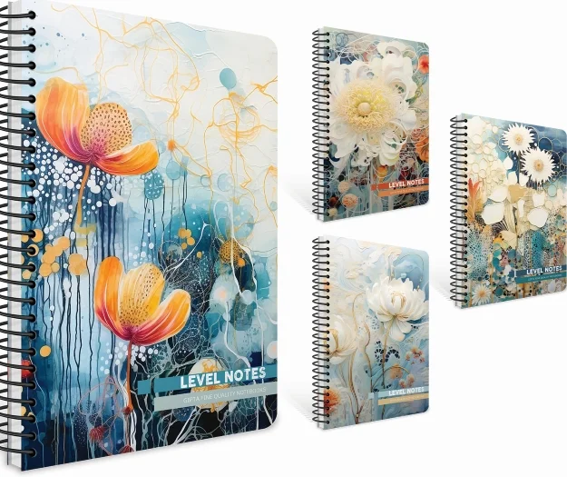 GIPTA DEFTER LEVEL NOTES 13x21 SPİRALLİ PRESSBOARD KAPAK 80 YP ÇİZGİLİ 7726
