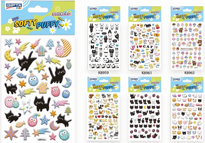 GIPTA STICKER SOFT PUFY KABARTMALI 10.9x20.5 CM ART 10 K8961