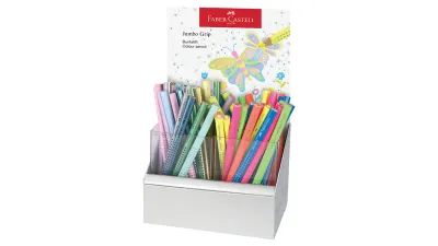 FABER KURU BOYA KALEMİ JUMBO GRIP ÜÇGEN STAND 72 Lİ 114874
