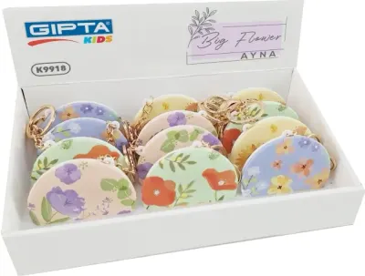 GIPTA AYNA BIG FLOWER ANAHTARLIKLI YUVARLAK K9918
