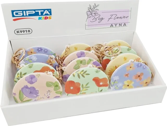 GIPTA AYNA BIG FLOWER ANAHTARLIKLI YUVARLAK K9918