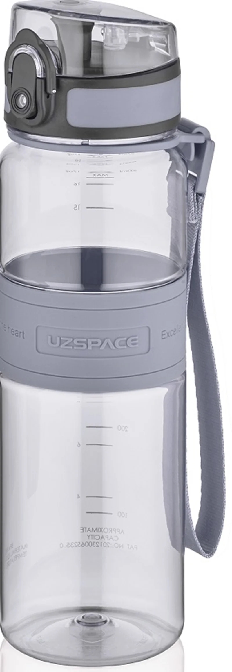 UZSPACE MATARA TRITAN 5025 500 ML GRİ