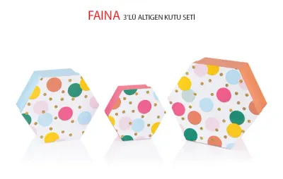 GIPTA KUTU SETİ 3 LÜ ALTIGEN FAINA BX28750