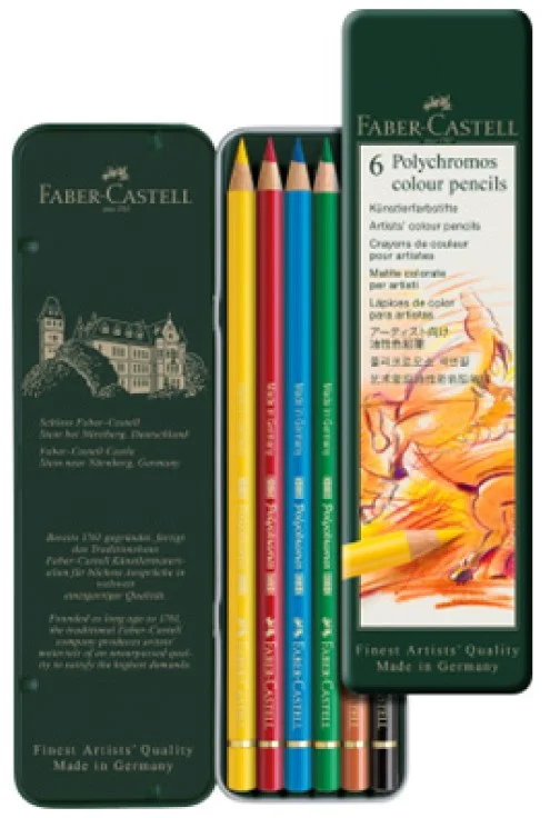 FABER KURU BOYA KALEMİ POLYCHROMOS 6 LI 5188110096000