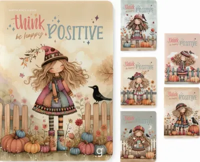 GIPTA DEFTER THINK A4 DİKİŞLİ KARTON KAPAK 60 YP KARELİ 7759