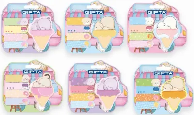 GIPTA YAPIŞKANLI NOT KAĞIDI SLUSHY NOTES 20 YP 5 PARÇA 48 Lİ STAND K0128