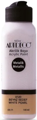 ARTDECO AKRİLİK BOYA METALİK 140 ML BEYAZ SEDEF Y-071R-3720