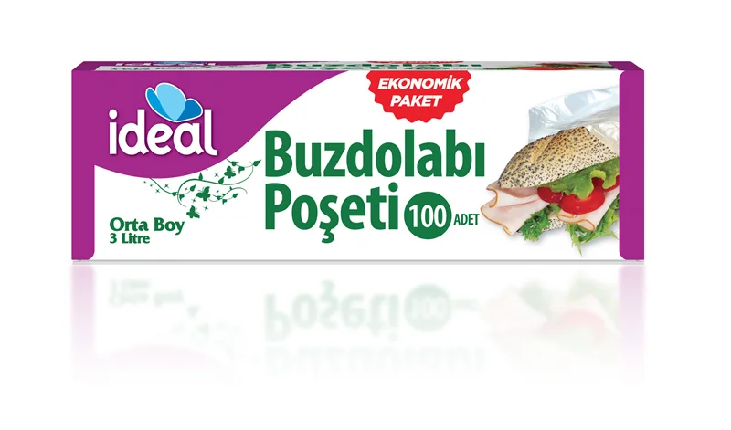 PASİF İDEAL BUZDOLABI POŞETİ ORTA BOY 24x33 100 LÜ ST01700115