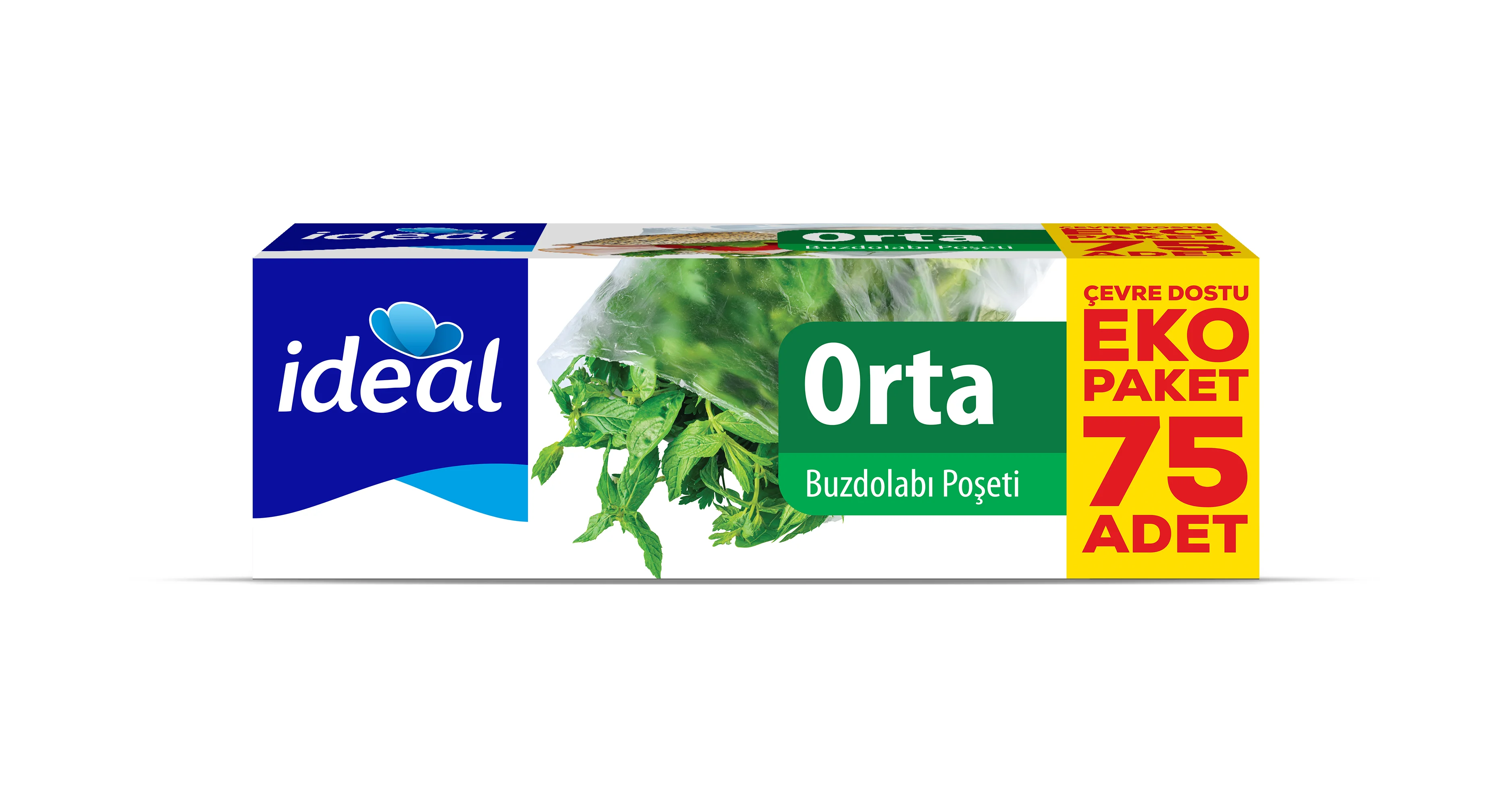 KOROPLAST İDEAL BUZDOLABI POŞETİ ORTA BOY 24x33 75 Lİ ST01700467
