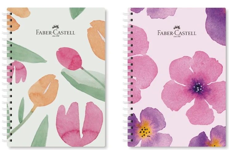 FABER DEFTER KARTON KAPAK FLOWERS 100 YP ÇİZGİLİ 5075000532000