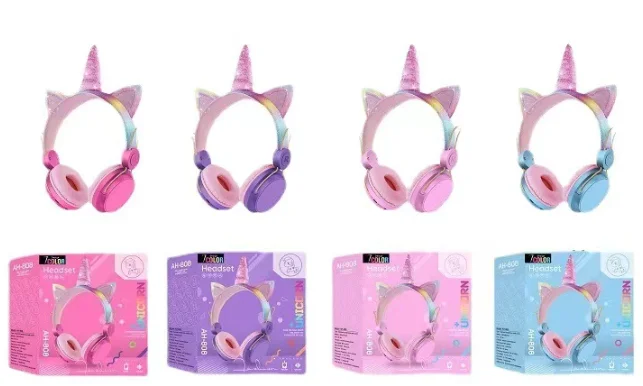 TAROS UNICORN RGB LIGHT BLUETOOTH HEADSET MAVİ 7741
