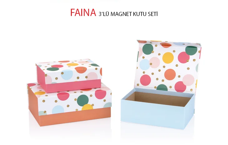 GIPTA KUTU SETİ 3 LÜ MAGNET FAINA BX28720