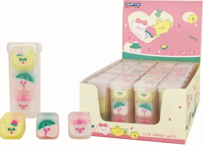 GIPTA SİLGİ LITTLE ONE 3 LÜ MIX PP BOX 24 LÜ STAND K2382