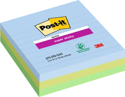 POST-IT YAPIŞKANLI NOT KAĞIDI SS OASIS 101x101 70 YP 6 LI PAKET 675-3SS 550600511600