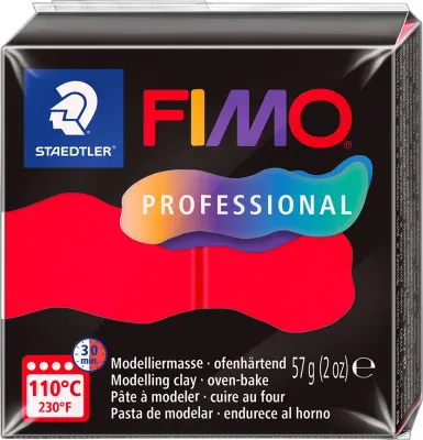 FIMO PROFESSIONAL MODELLEME KİLİ 57 GR KIRMIZI 8040-200