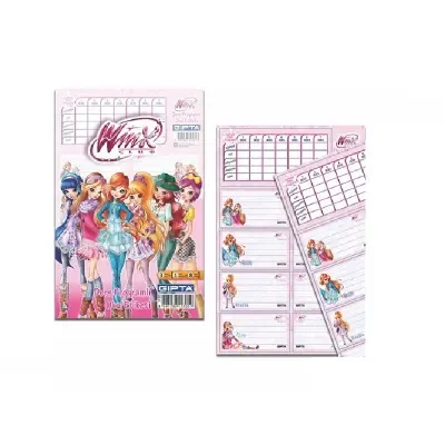 GIPTA WINX DERS PROGRAMLI 3 LÜ OKUL ETİKETİ 3130