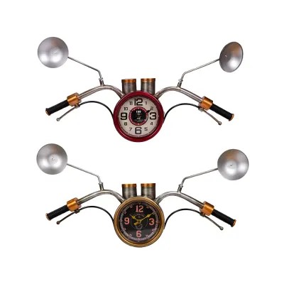 TAROS VİNTAGE MOTOR SAATLİ DUVAR BİBLOSU 9983