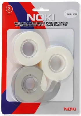 NOKİ BÜRO BANDI GÖRÜNMEZ 19x33 + BANT MAKİNESİ 1933DS