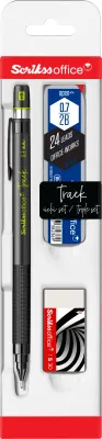 SCRIKSS OFFICE VERSATİL KALEM OKUL SETİ TRACK 0.7 YEŞİL + SİLGİ + MİN BLS.