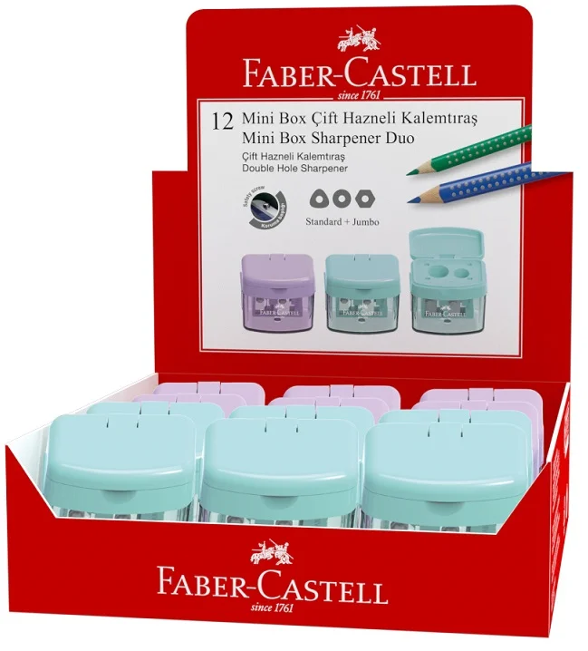 FABER KALEMTIRAŞ MİNİBOX DUO PASTEL 12 Lİ 5140382902000
