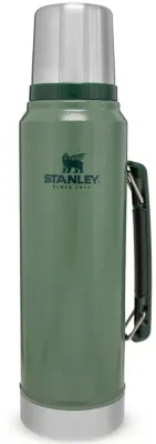 STANLEY TERMOS PASLANMAZ ÇELİK KLASİK VAKUMLU 1 LT YEŞİL 10-08266-001