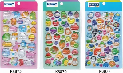 GIPTA STICKER JELLY 9x20 CM 3D ART 2 4-K887600-5001