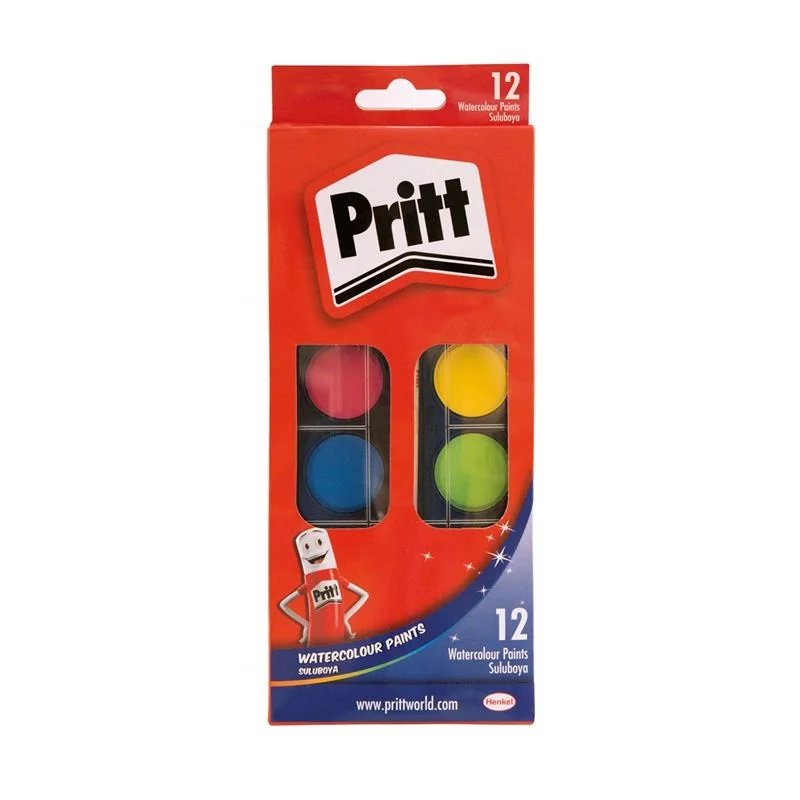 PRİTT 12 RENK SULU BOYA BÜYÜK 1047948 (Best)