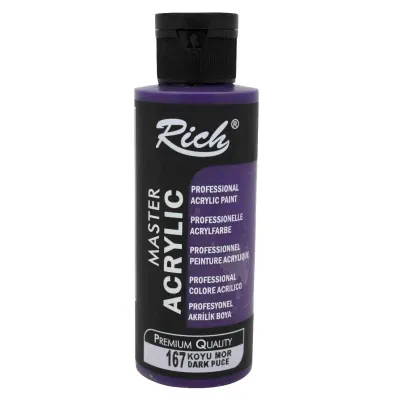 RICH AKRİLİK BOYA 167 KOYU MOR 120 cc (Best)