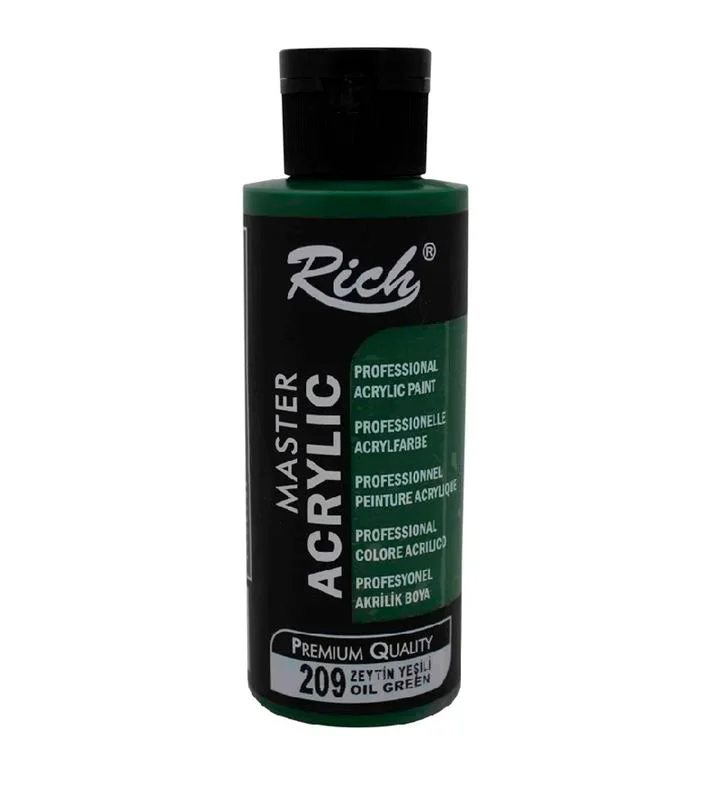 RICH AKRİLİK BOYA 209 ZEYTİN YEŞİLİ 120 cc (Best)
