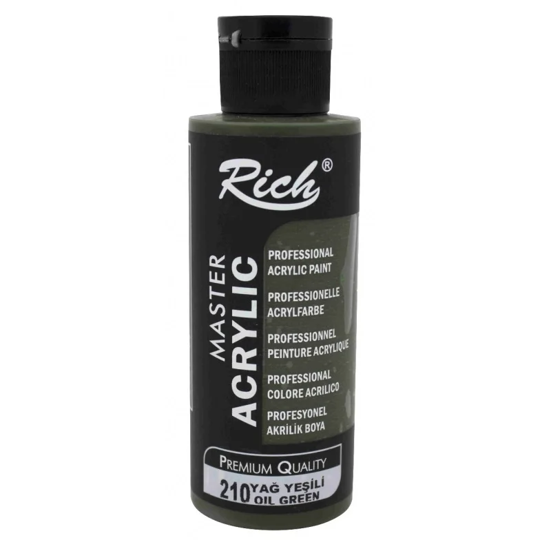 RICH AKRİLİK BOYA 210 YAĞ YEŞİLİ 120 cc (Best)