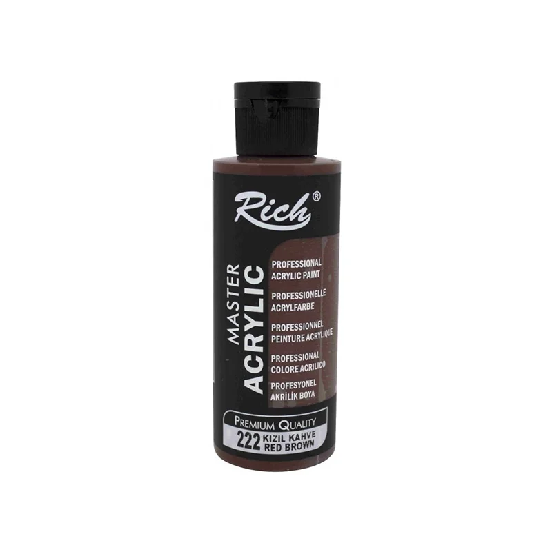 RICH AKRİLİK BOYA 222 KIZIL KAHVE 120 cc (Best)