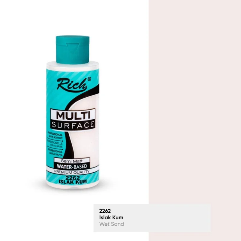 RICH MULTİ AKRİLİK BOYA 2262 ISLAK KUM 120 cc (Best)