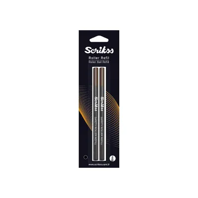 SCRİKSS SİYAH ROLLER KALEM YEDEĞİ 2 Lİ BLİSTER SRC 888 (Best)