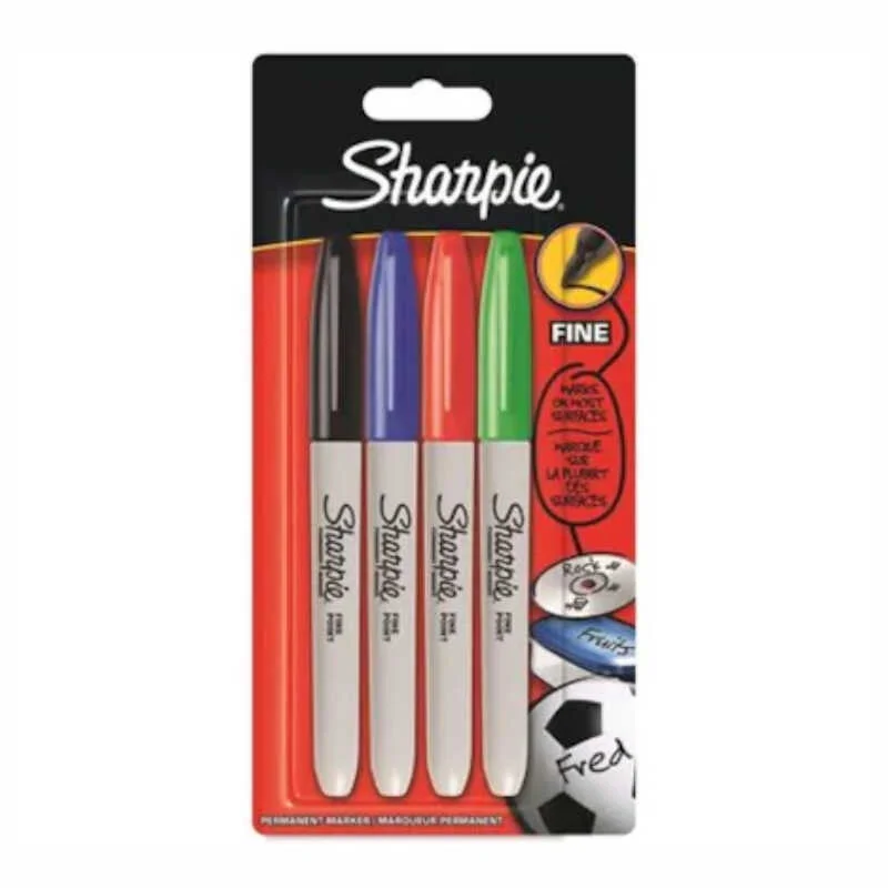 SHARPIE 4 LÜ FINE PERMANENT MARKÖR ANA RENKLER 1985858 (Best)