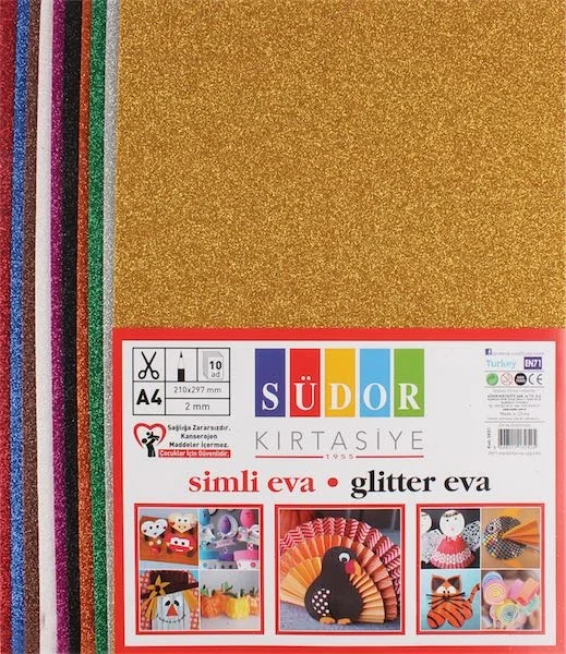 SÜDOR EVA 20X30 CM 2 MM 10 RENK SIMLI SK01