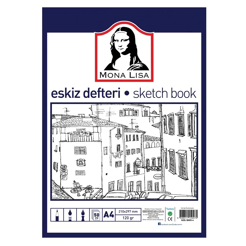 SÜDOR ESKİZ DEFTERİ A4 120 gr 50 YP BN05-4 (Best)