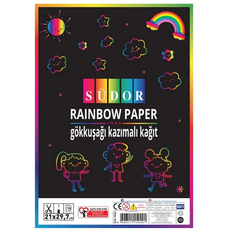 SÜDOR GÖKKUŞAĞI KAZIMALI A4 KAĞIT SK24 (Best)
