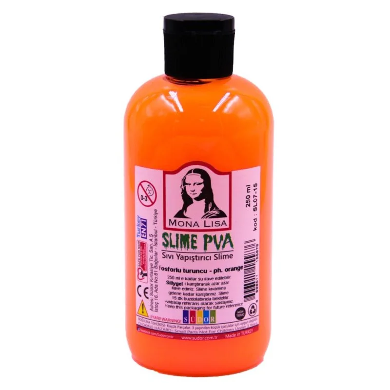 SÜDOR SLIME FOSFORLU TURUNCU 250 ml SL07-15 (Best)