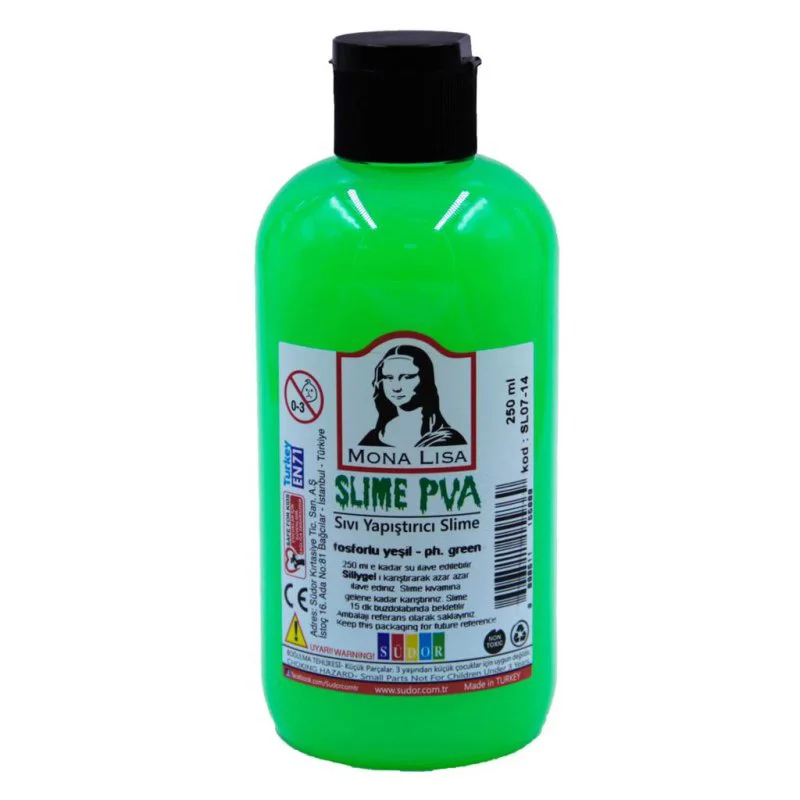 SÜDOR SLIME FOSFORLU YEŞİL 250 ml SL07-14 (Best)