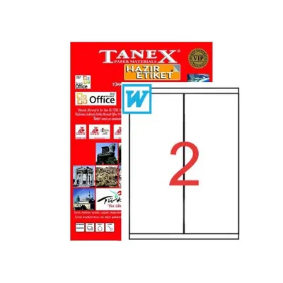TANEX 105x297 LASER ETİKET TW-2297 (Best)