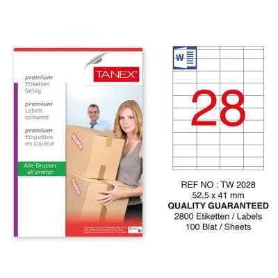TANEX 52,5x41 LASER ETİKETİ TW-2028 (Best)