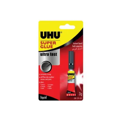 UHU SUPER GLUE-JAPON YAPIŞTIRICI 3 GR BLİSTER 40279 (Best)