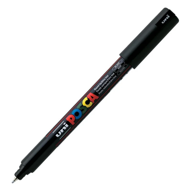 UNİ-BALL PC-1M POSCA SU BAZLI MARKER SİYAH 0.7 (Best)