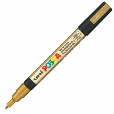 UNİ-BALL PC-3M POSCA SU BAZLI MARKER ALTIN 0.9 (Best)