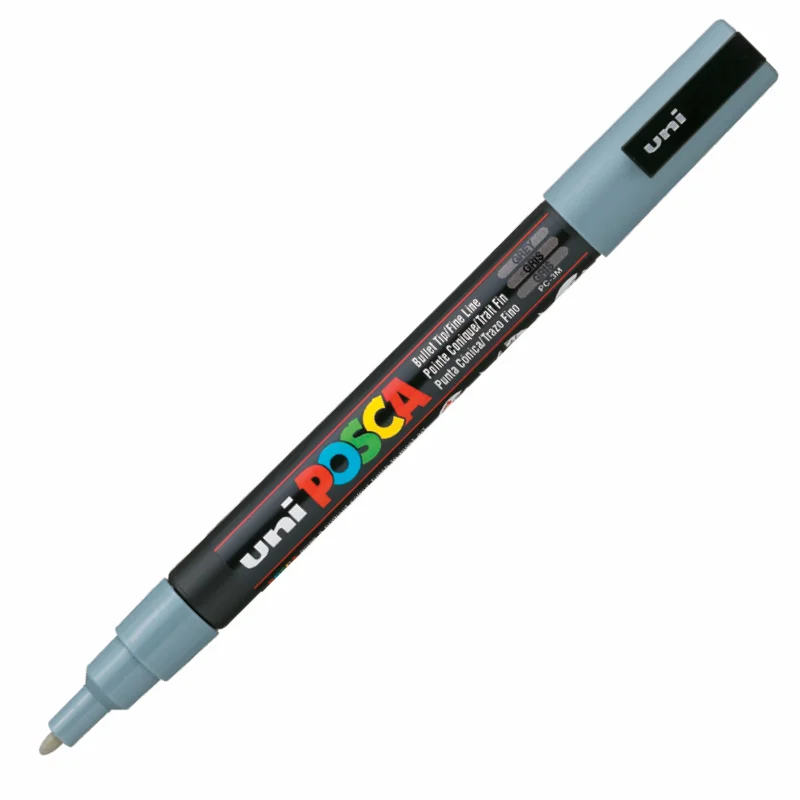 UNİ-BALL PC-3M POSCA SU BAZLI MARKER GRİ 0.9 (Best)