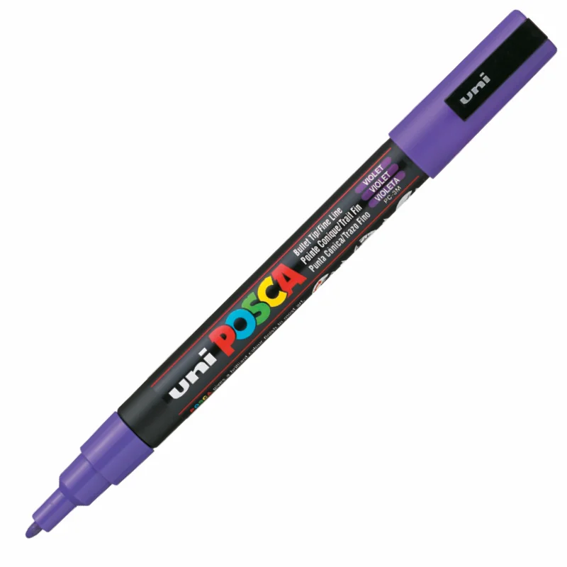 UNİ-BALL PC-3M POSCA SU BAZLI MARKER MOR 0.9 (Best)