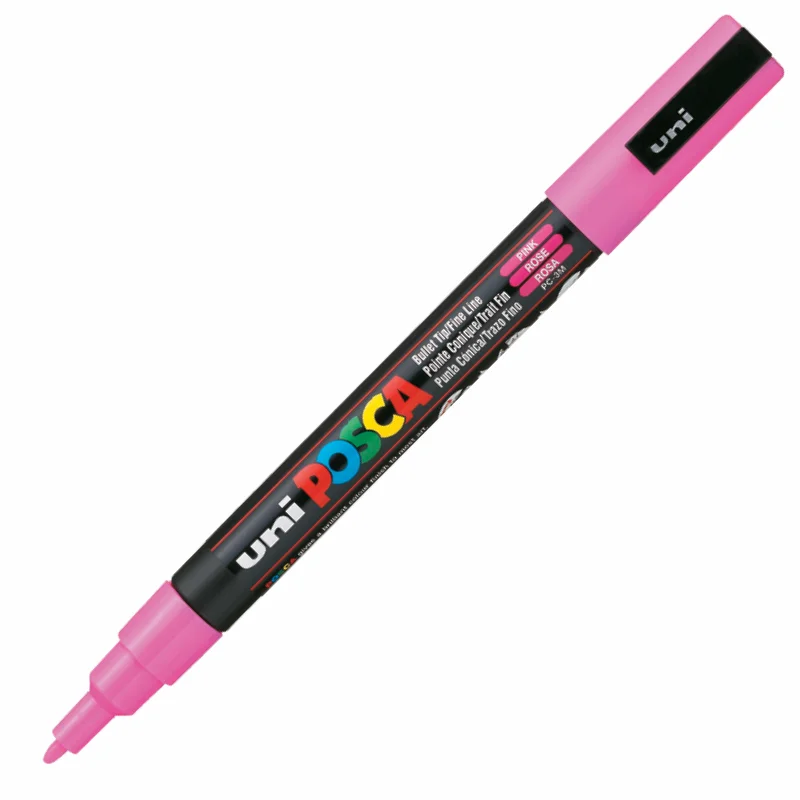 UNİ-BALL PC-3M POSCA SU BAZLI MARKER PEMBE 0.9 (Best)